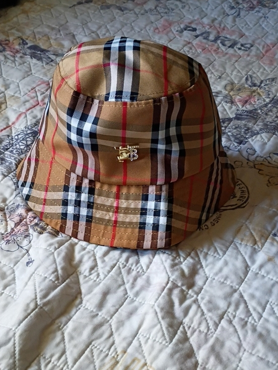 Accessories - Designer Inspired Style Tan Plaid Bucket Hat
